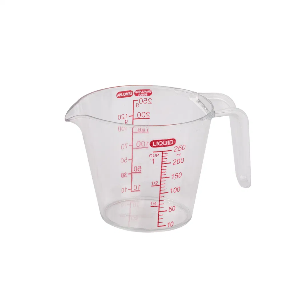 Measuring Cup Safe Plastic Water Fruit Juice Round Drinking Glass