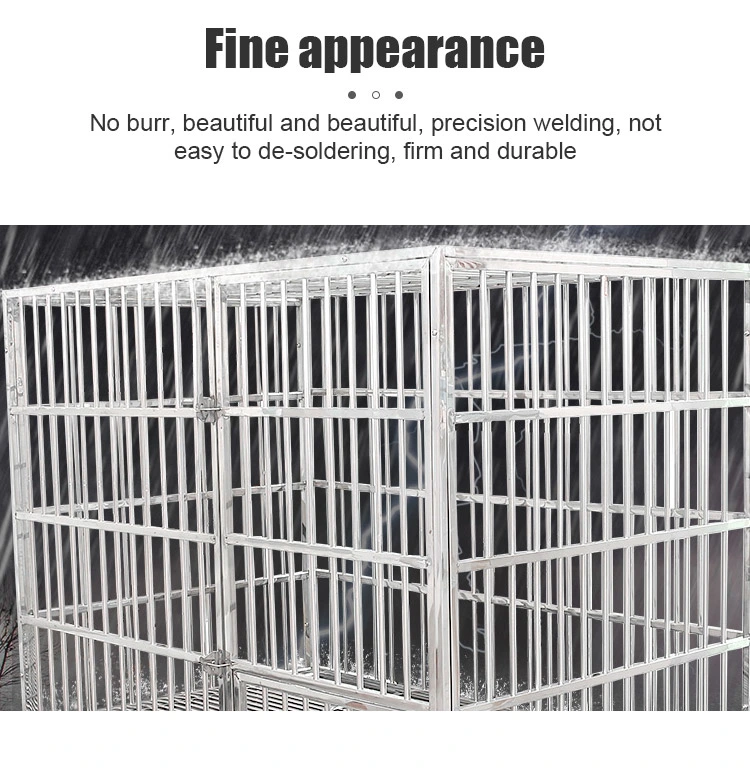 Commercial Portable Collapsible Easy to Clean Metal Dog Kennel Cage for Sale