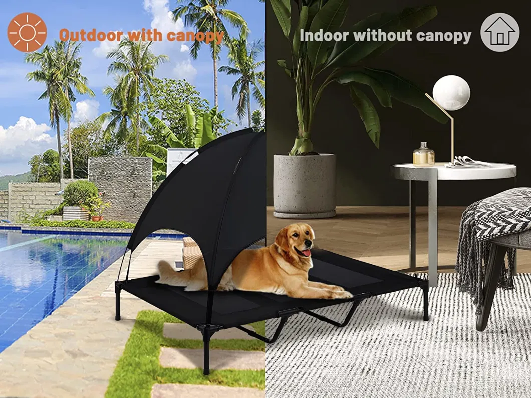 Outdoor Dog Bed for Large Dogs, Cooling Raised Dog Cot
