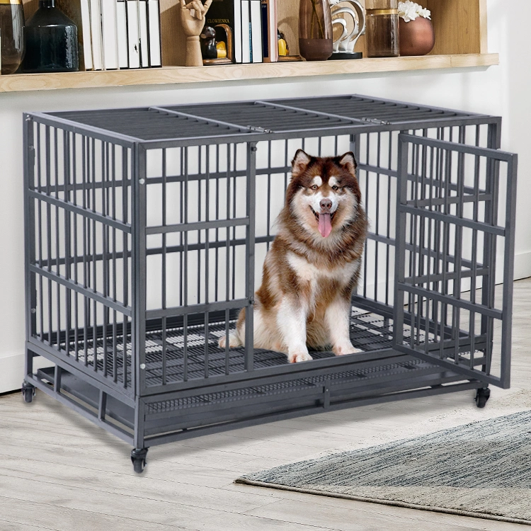 Wholesale Metal Iron Wire Pet Dog Crate Folding Pet Dog Cage