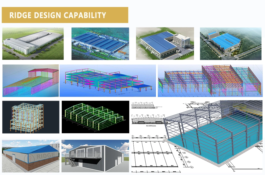 Large Span Design Steel Structure System Space Frame Bin Coal Storage Shed Yard