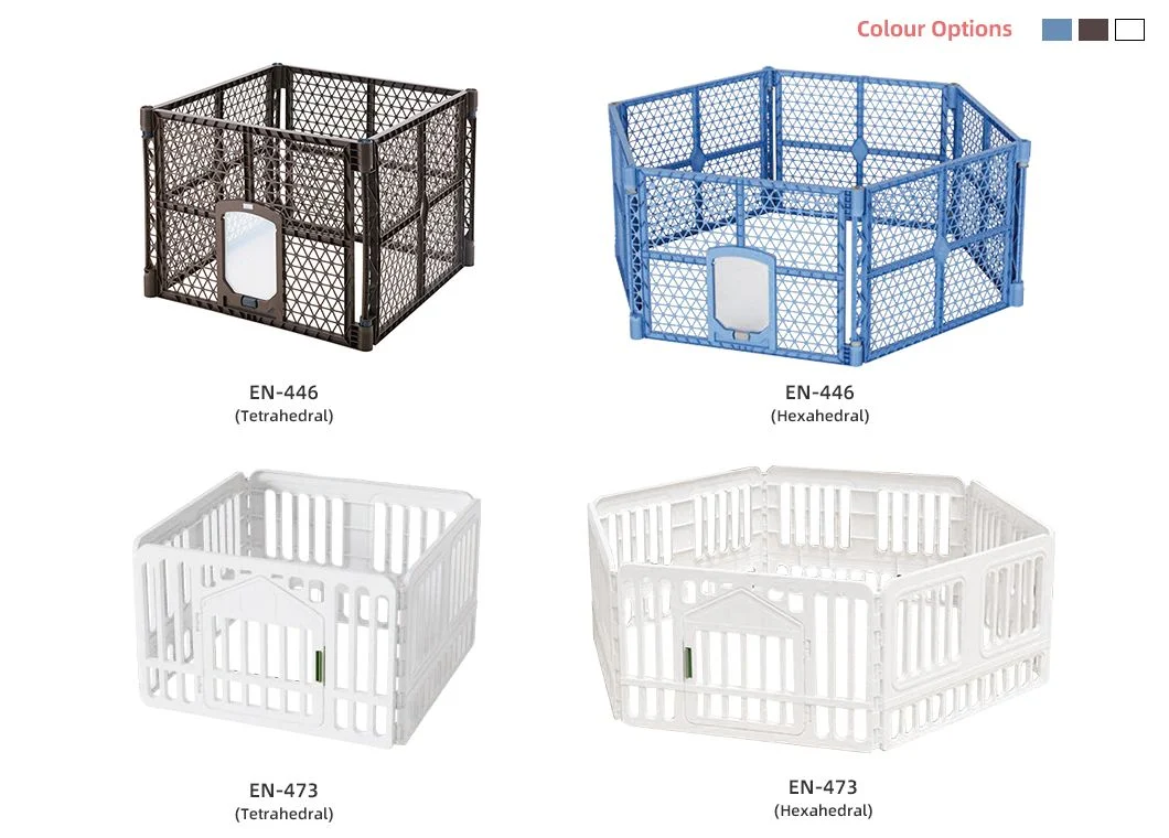 Collapsible Metal Heavy Duty Kennel Pet Crate Dog Whelping Pen Cage Cat Carrier Double Door Folding Rabbits Crates Dog Playpen