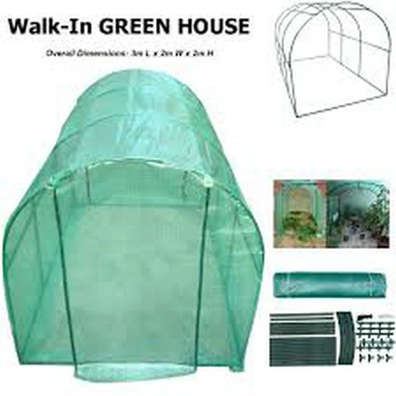 Pop-up Outdoor Walk-in Greenhouse Plastic Garden Mini Greenhouse