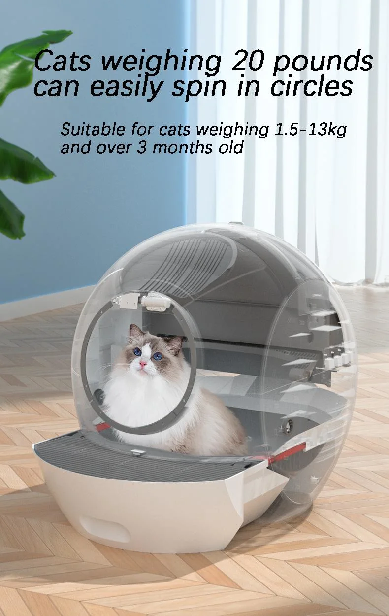 High Quality Multi Cats Litter Box Durable Fashion New Auto Self Contained Pet Cat Litter Box