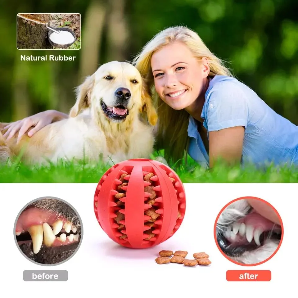 New Christmas Gift Training Indestructible Durable Chew Dog Pet Food Leakage Toys