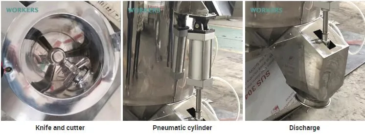 Stainless Steel Compost Mixer High Speed Wet Powder Mixing Machine