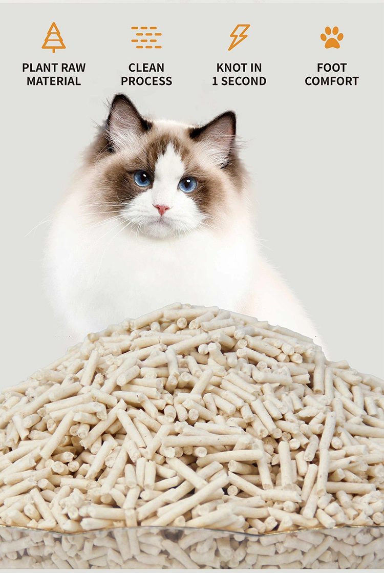 Natural Food Grade Materials Strong Water Absorption Pea Fiber Tofu Cat Litter