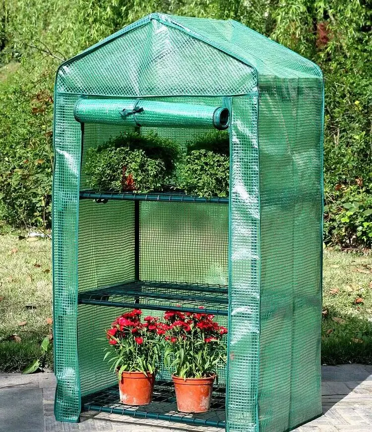 High Quality Transparent PVC Plant Protector Pop up Mini Greenhouse for Flowers