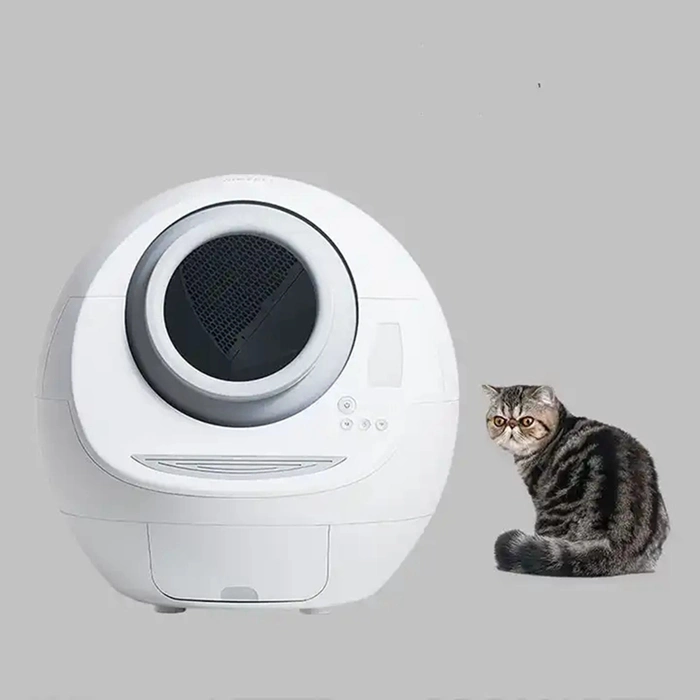 Pet Kitty Multi Setting Intelligent Control Cat Litter Tray Box Smart Button Auto Cleaning Cat Litter Box Toilet Data Record Automatic Cleaning Cat Litter Box