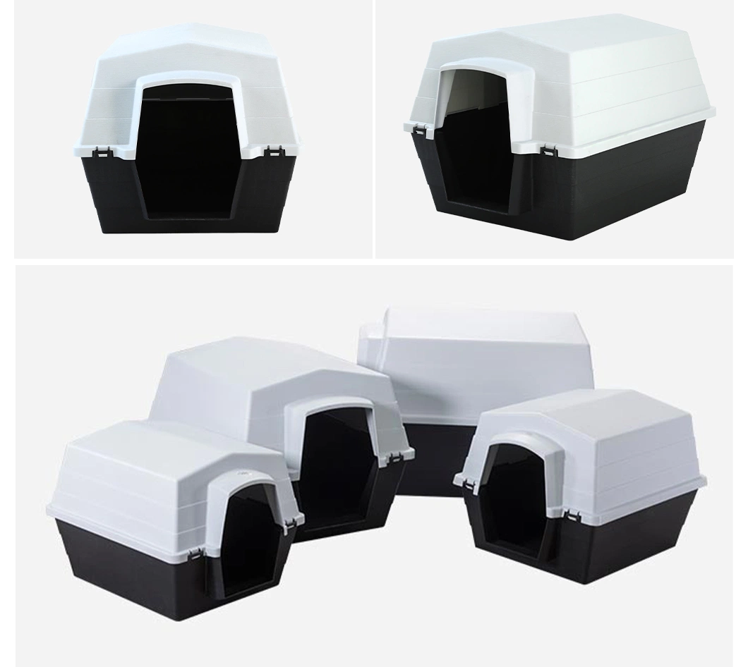 Heavy Duty Durable Extra Plastic Dog House Portable Outdoor Rainproof Plastic Dog Kennel