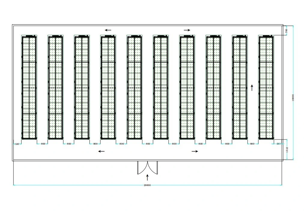 Vertical Hydroponic Grow Rack System