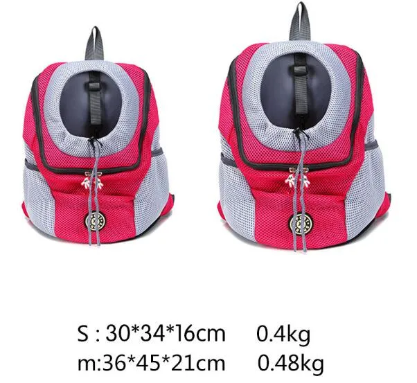 Outdoor Pet Dog Carrier Bag Pet Dog Front Bag New out Double Shoulder Portable Travel Backpack Mesh Backpack Head