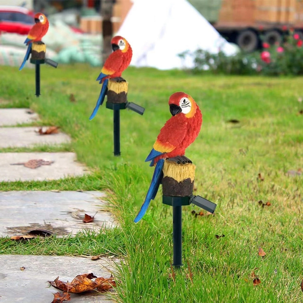 Long Lasting Solar Powered Garden LED Lights Parrot Animal Lawn Ornament Ci22809