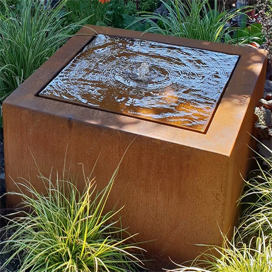 Garden Corten Steel Rusty Large Decorative Flower Pot