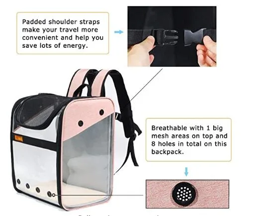 Portable Dog and Cat Carrier Backpack for Travel