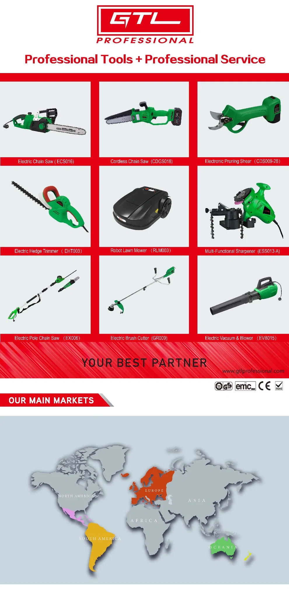 Cordless Pole Hedge Trimmer - Extendable, with Adjustable Head, 40cm Cutting Length (CDPH003)