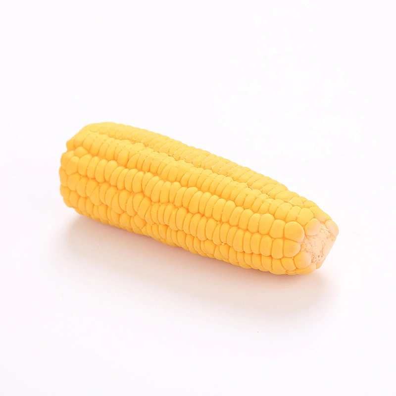 Latex Corn Shape Squeaky Bite-Resistant Interactive Dog Toy