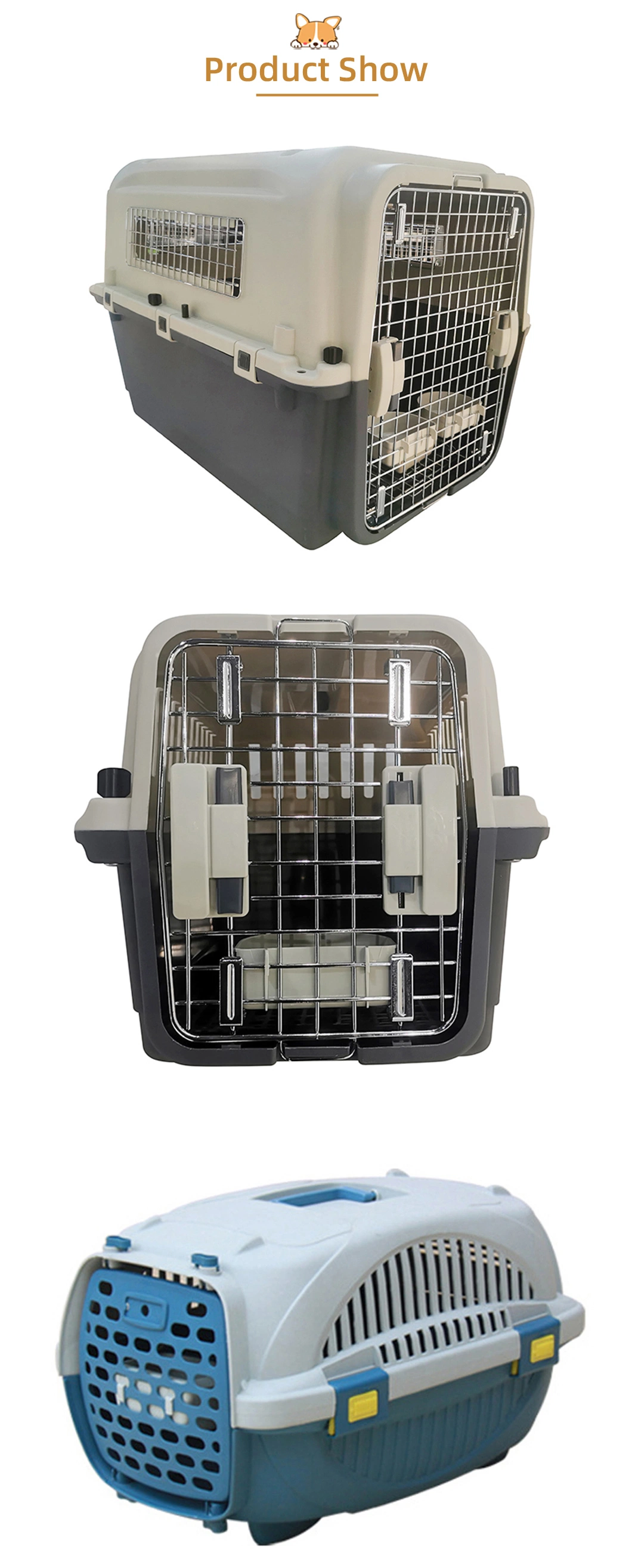 Wholesale Transportation of Travel Pet Kennels Dog and Cat Carriers Portable Travel Pet Kennels Approved by Airlines