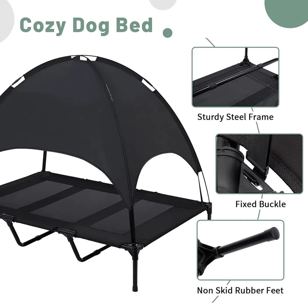 Outdoor Dog Bed for Large Dogs, Cooling Raised Dog Cot