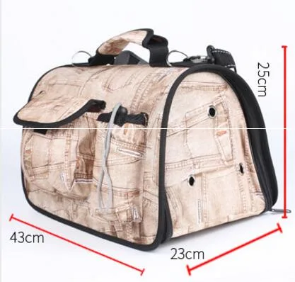 Portable Multifunctional Pet Bag Printed Cloth Wear-Resistant and Durable Dog Cloth Cage