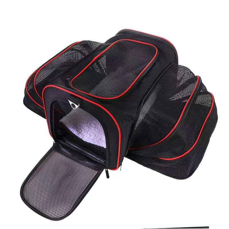 The New Cat Bag Can Be Extended to Go out Portable Portable Cat Bag Foldable Pet Bag Expansion Dog Bag Breathable Cat Cage