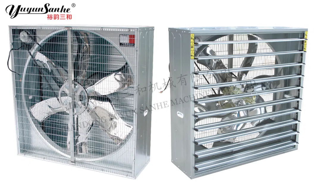 Large Airflow Box Type Wall Mounted Ventilation Exhaust Fan for Poultry Farm Greenhouse Industry Factory Workshop Warehouse Swine Farm Broiler House