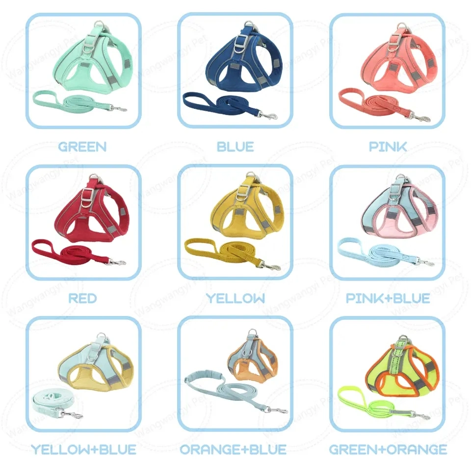 Wholesale Step in Reversible Pet Harness Set, Luxury Designer Fashion Designer Dog Collar Harness