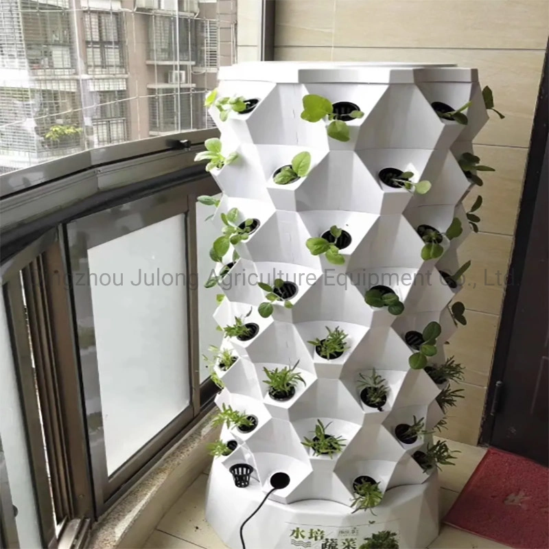 Irrigation System Aeroponics Indoor Hydroponic Growing Systems Home Vertical Farming Tower Garden with LED Light Vertical Growing Vegetables