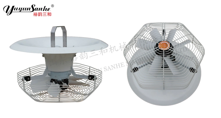 V-Flo Fan Vertical Air Circulation Fan Hanging Type Axial Fan for Greenhouse and Poultry Chicken Broiler Farm Cooling and Ventilation