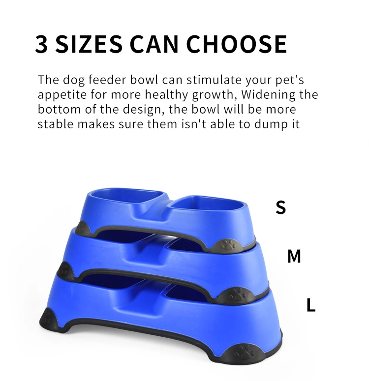 Non-Slip Double Pet Bowl Dog Food Water Bowl