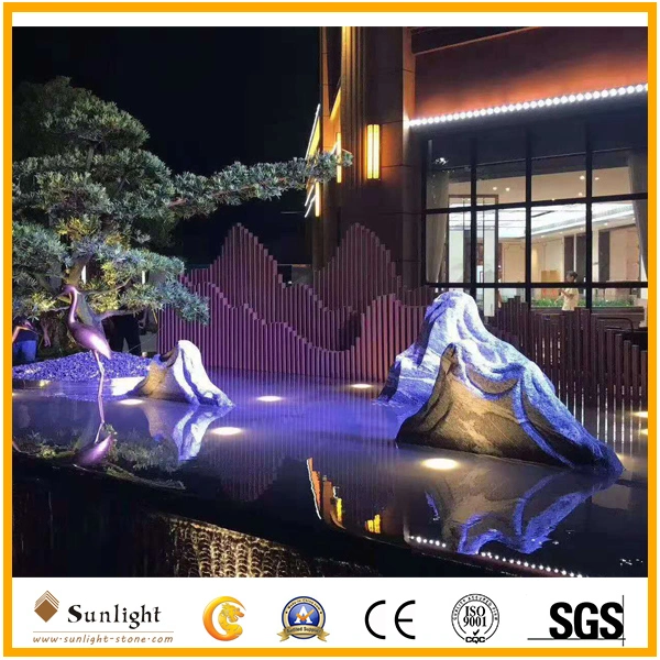 Natural Landscape Sea Wave Stone Rock for Back/Front Yard, Garden and Fountains