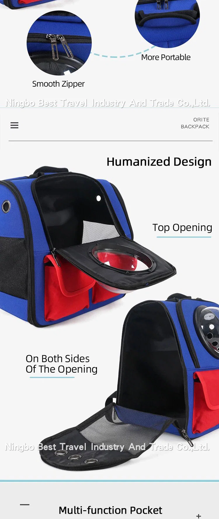 Customize Shoulder Portable Folding Transparent Window Capsule Space Pet Cage