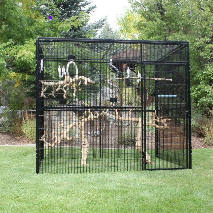 Custom Outdoor Animal Cages for Dogs, Cats, Chickens, Parrots, Cockatoos, Parakeets.