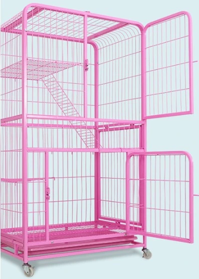 Wholesale 4 Floors Cat Dog Portable Iron Mesh Pet Animal Cages