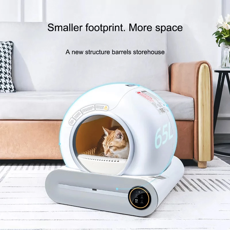 Smart Quick Self Cleaning Big Cat Toilet with Automatic APP Remote Control