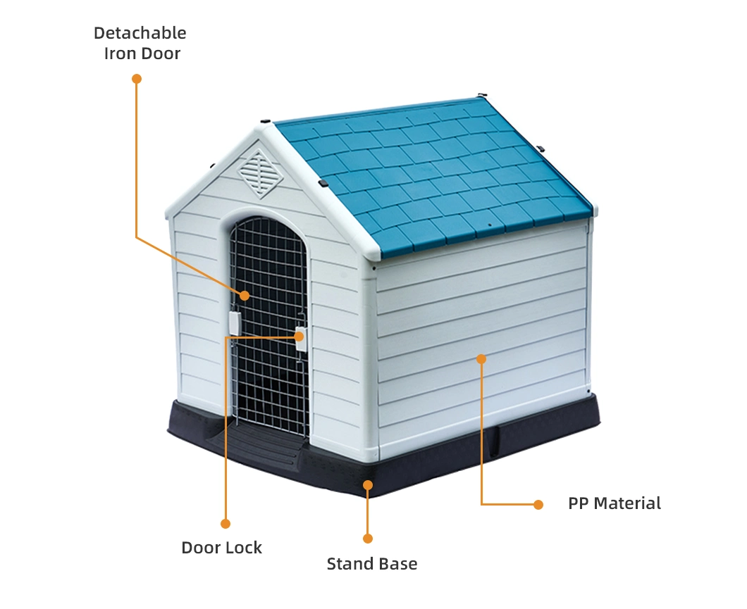 Wholesale Outdoor Plastic Pet Cat Dog Kennel Cage Portable Waterproof Large Dog Kennel