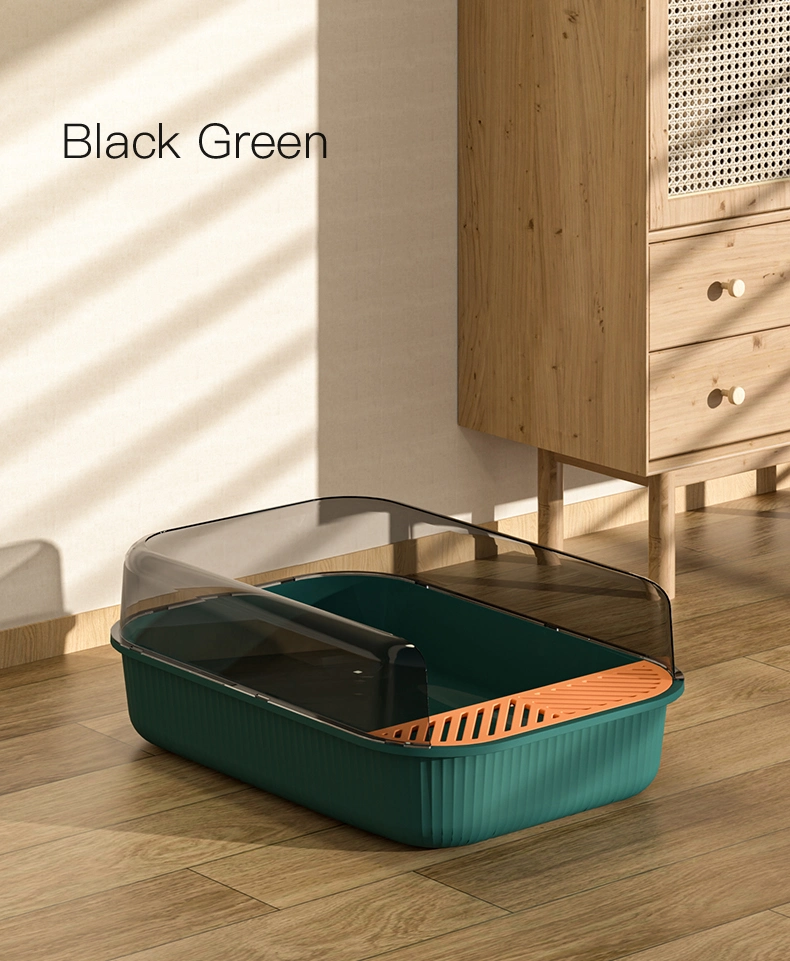 Portable Pet Litter Tray Foldable Cat Litter Box