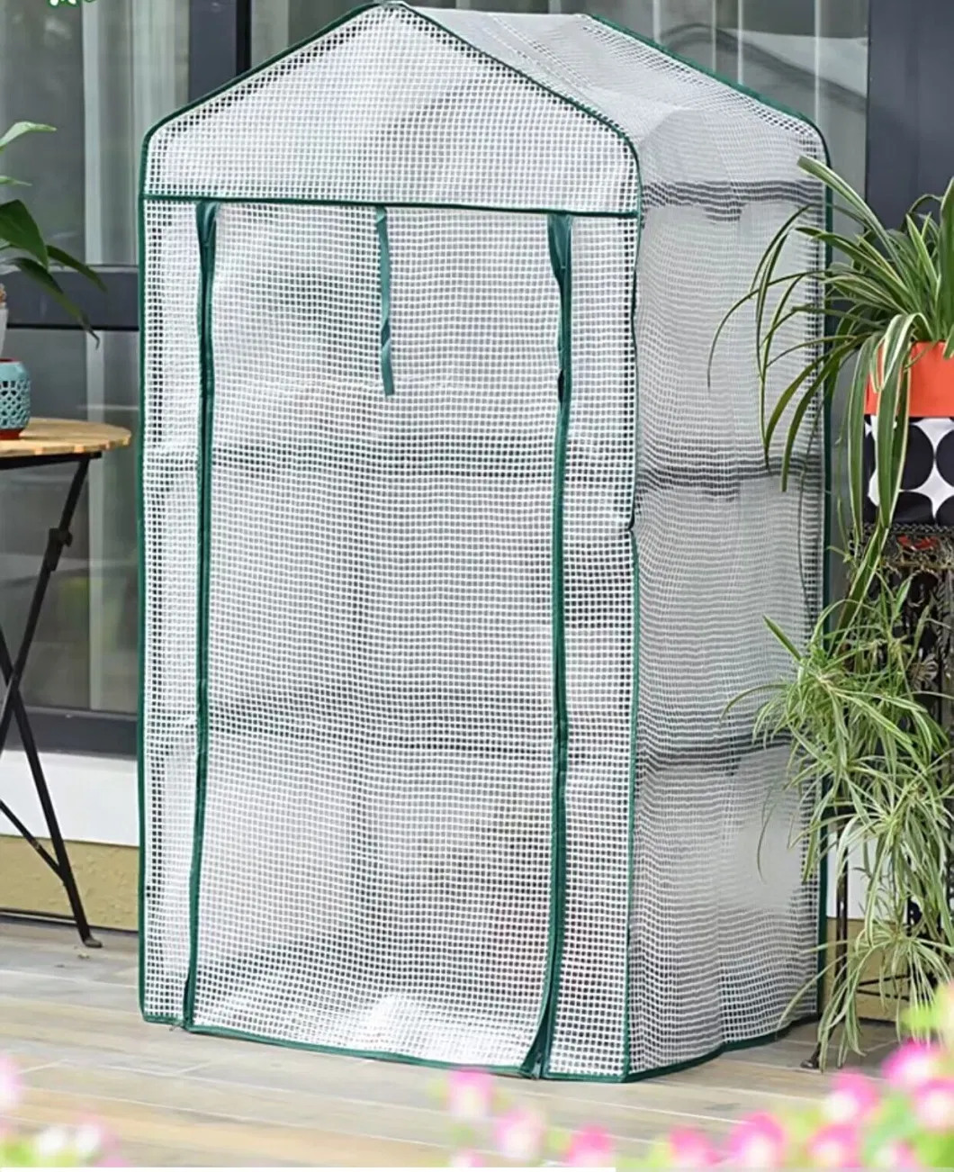 Waterproof Anti-Aging PVC Cover Garden Greenhouse with Irrigation for Rose, Flower, Tomato