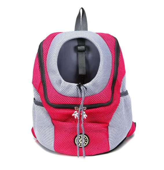 Outdoor Pet Dog Carrier Bag Pet Dog Front Bag New out Double Shoulder Portable Travel Backpack Mesh Backpack Head