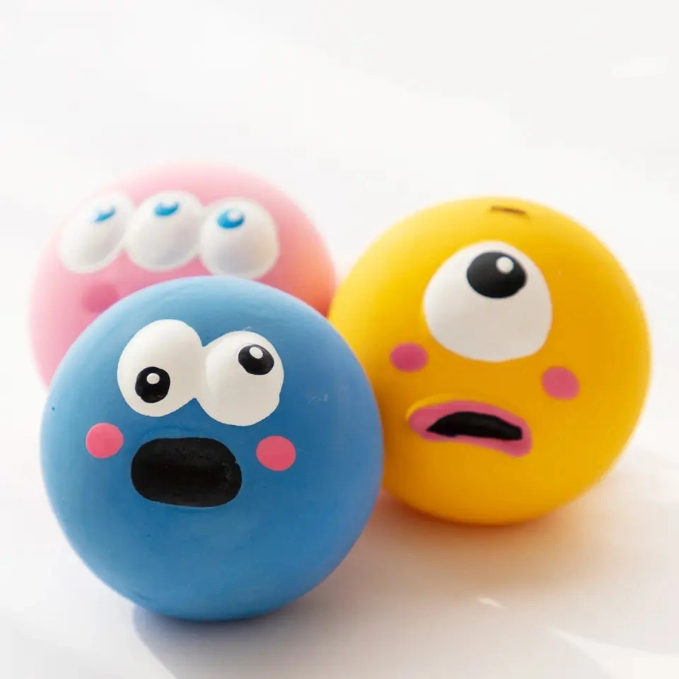 Interactive Rubber Latex Balls Pet Dog Toy for Chewing