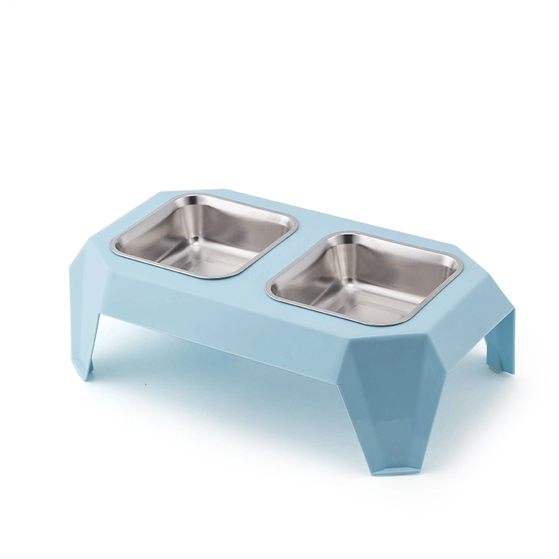 Tc3004 Raised Dog Double Bowls for Small Cat