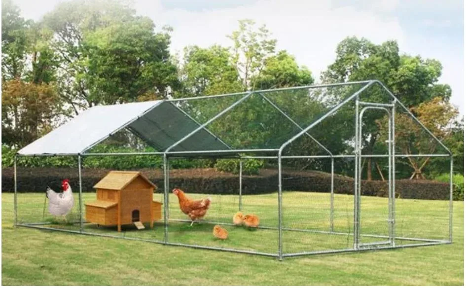 Large Chicken Coop Rabbit Hutch Bunny Hen House Ferret Cage Run 200X300X195cm