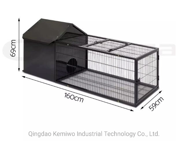 Outdoor Backyard Rabbit Hutch Poultry Cage with Roof