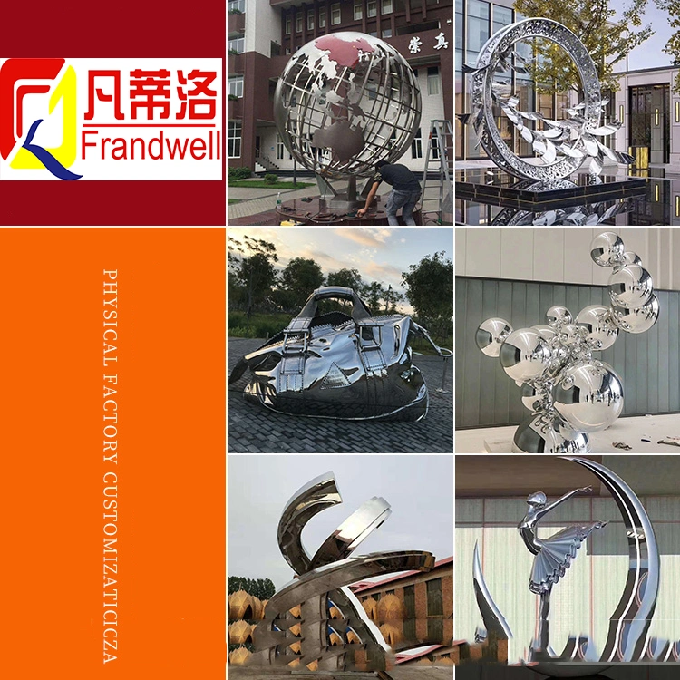 Custom Size Stainless Steel Art Sculptures Modern Metal Garden Ornaments for Decoration