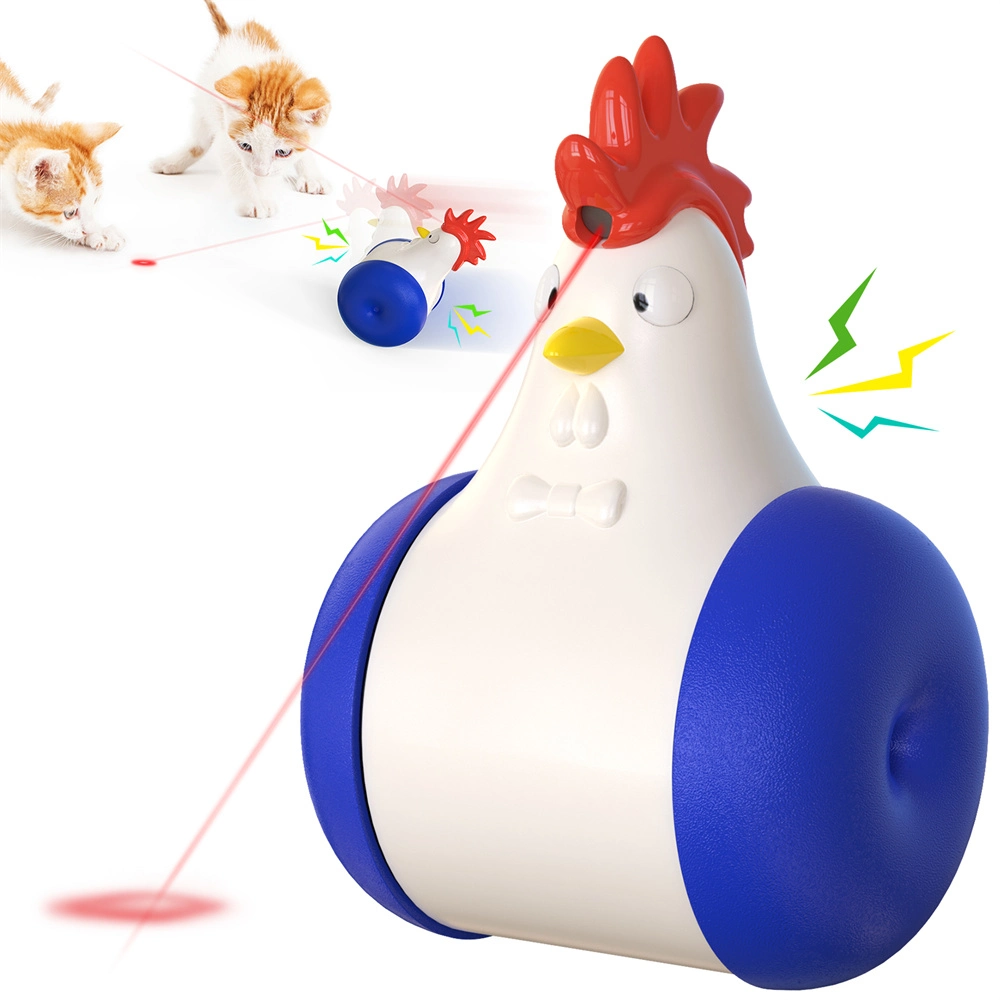 Interactive Automatic Cat Laser Toys Squeaky Toy Bird Song Toy