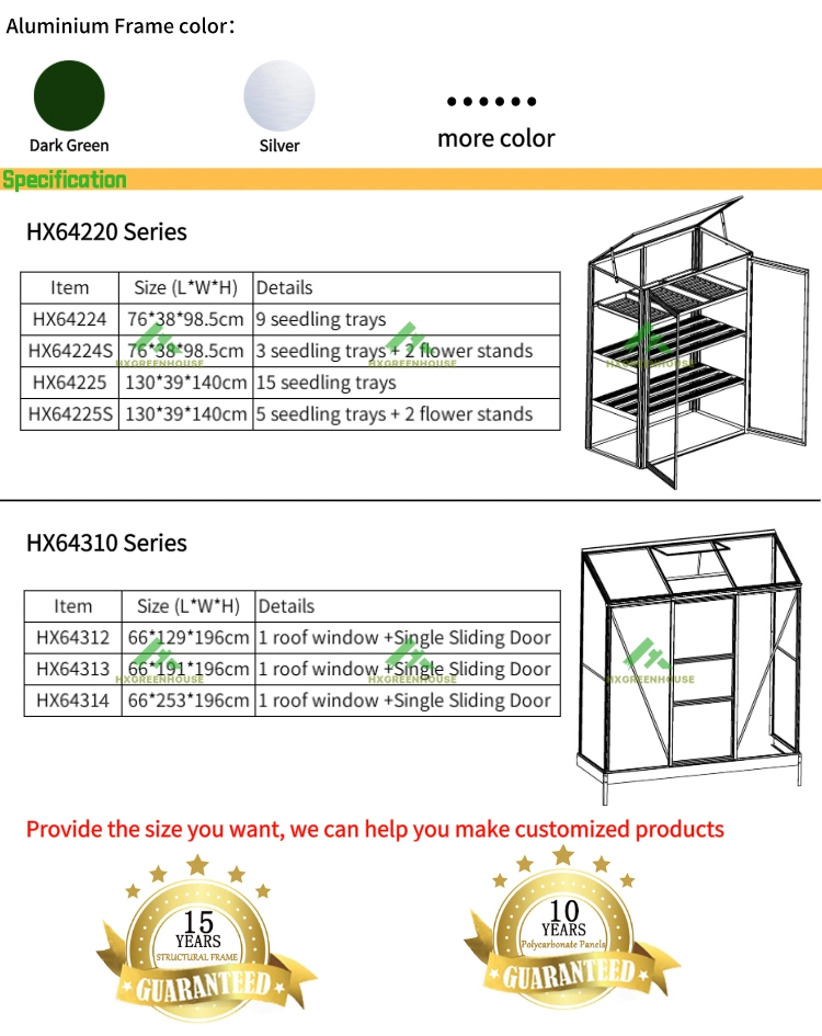 Hot Sale Garden House/Mini Lean-to Greenhouse