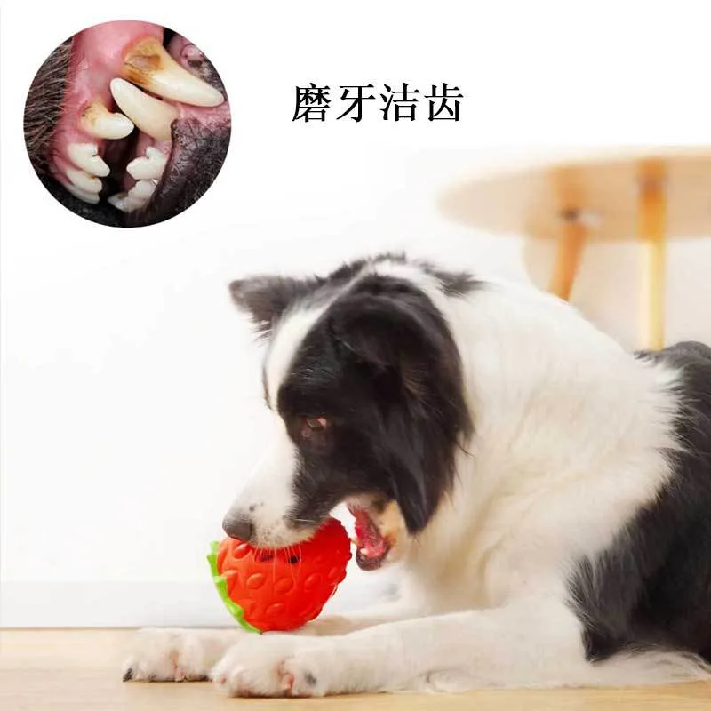 Cheap Soft Rubber Pet Toy Dental Toothbrush Cleaning Interactive Toys Rubber Interactive Pet Toy Food Feed Ball Dog Ball Dog Chew Toy