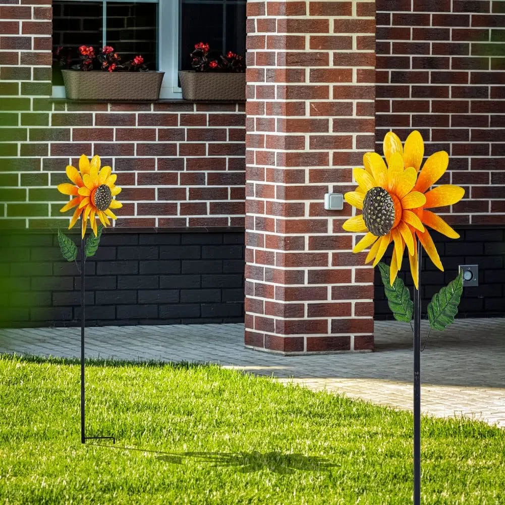 Indoor Outdoor Decorative Sunflower Lawn Ornament