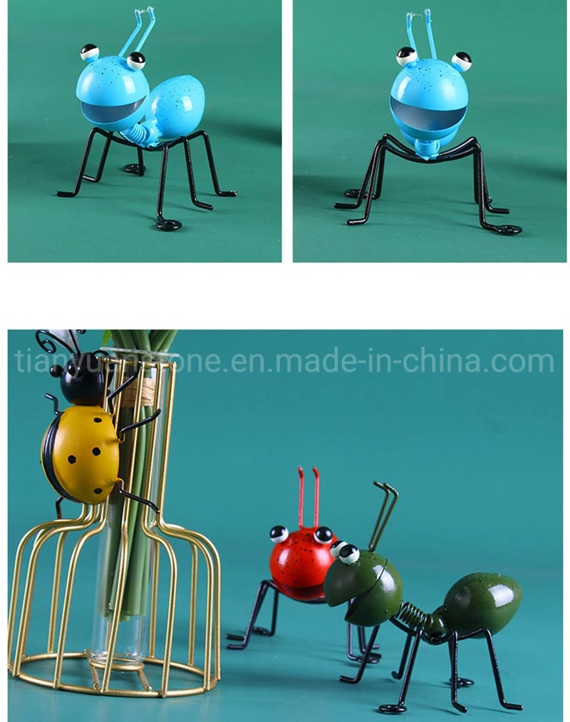 Metal Ant Art Wall Decor Sculptures Garden Animals Ornaments for Home