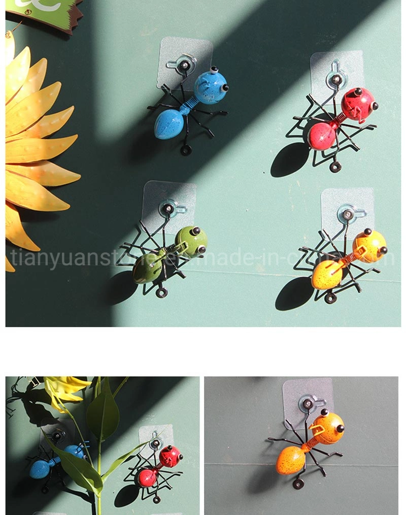 Metal Ant Art Wall Decor Sculptures Garden Animals Ornaments for Home